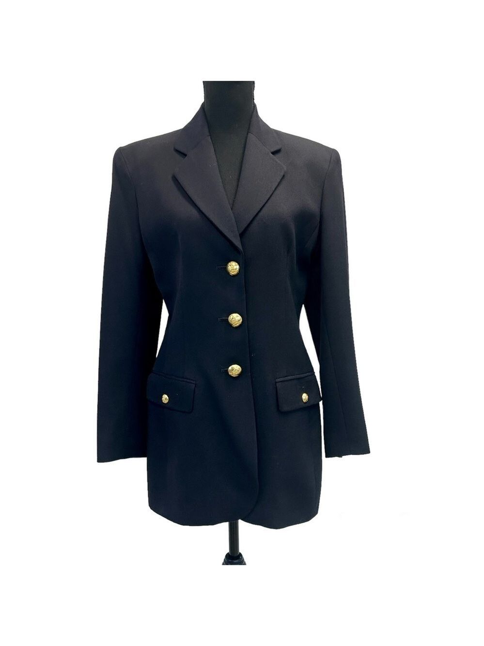 Marks & Spencer dark navy blue wool blazer Sz 8